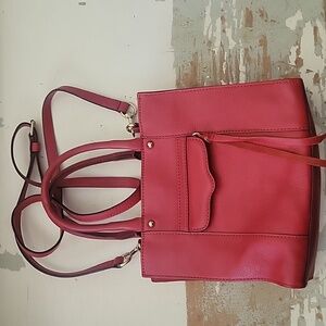 Rebecca Minkoff Mini MAB Tote Crossbody Red